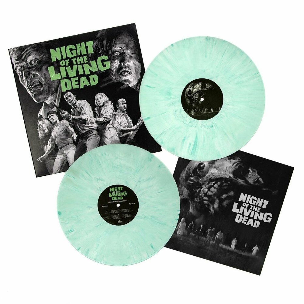 Night Of The Living Dead 2-LP ~ Ltd Ed 180g Ghoul Green Colored Vinyl ~ Sealed!
